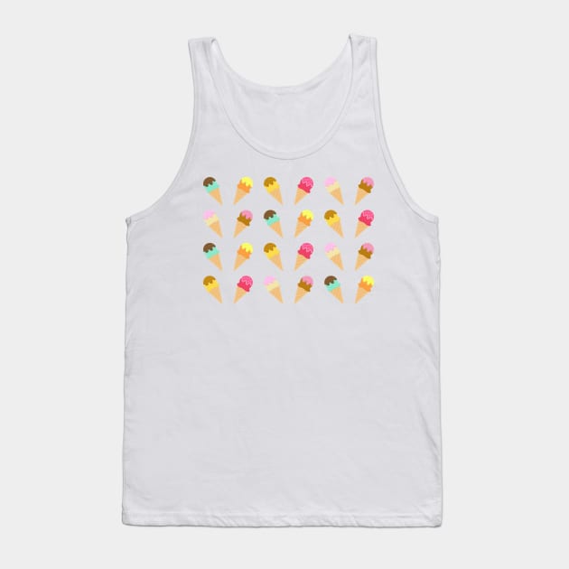 Ice Cream Pattern Tank Top by Radradrad